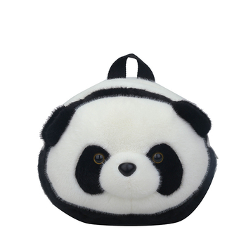 Mekana plišana crossbody torbica s cvjetnim uzorkom panda i slatkom plišanom panda lutkom