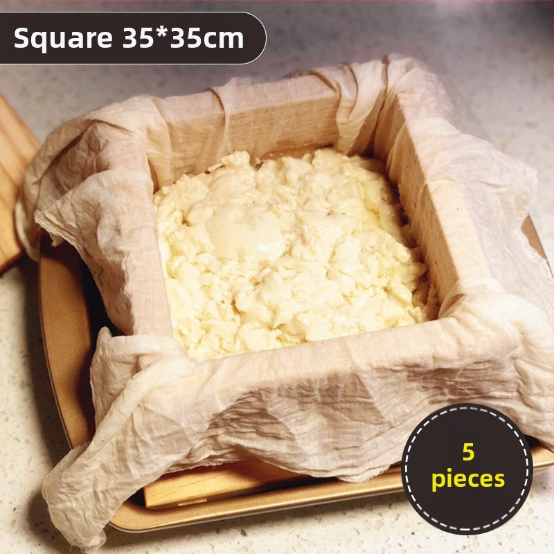 Gáza z čistého bavlneného materiálu, potravinovej kvality, pre domáce použitie; jemná sieť na filtráciu sójového mlieka a tofu, gáza na parenie ryže