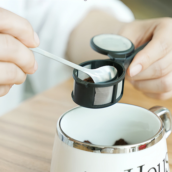 Lingură filtrantă pentru cafea în capsule și cafea măcinată, ustensilă de bucătărie