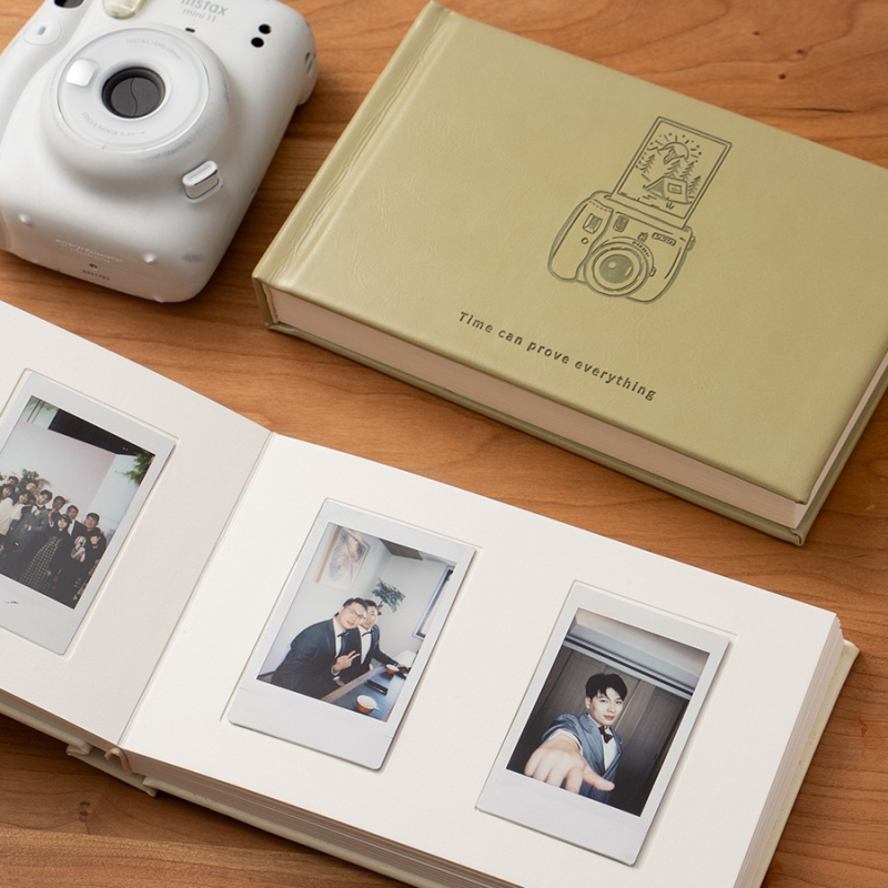 Mini album Polaroid cu pagini pentru carduri și inserții pentru scriere pentru hârtie foto – album foto instant