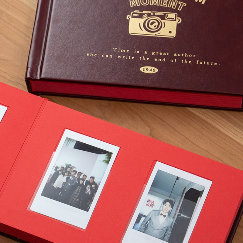 Mini album Polaroid cu pagini pentru carduri și inserții pentru scriere pentru hârtie foto – album foto instant