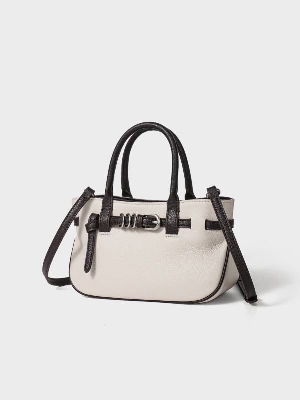 Ženska crossbody torbica od prave kože, Kelly stil, velika kapaciteta