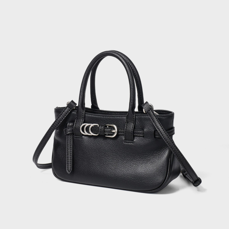 Ženska crossbody torbica od prave kože, Kelly stil, velika kapaciteta