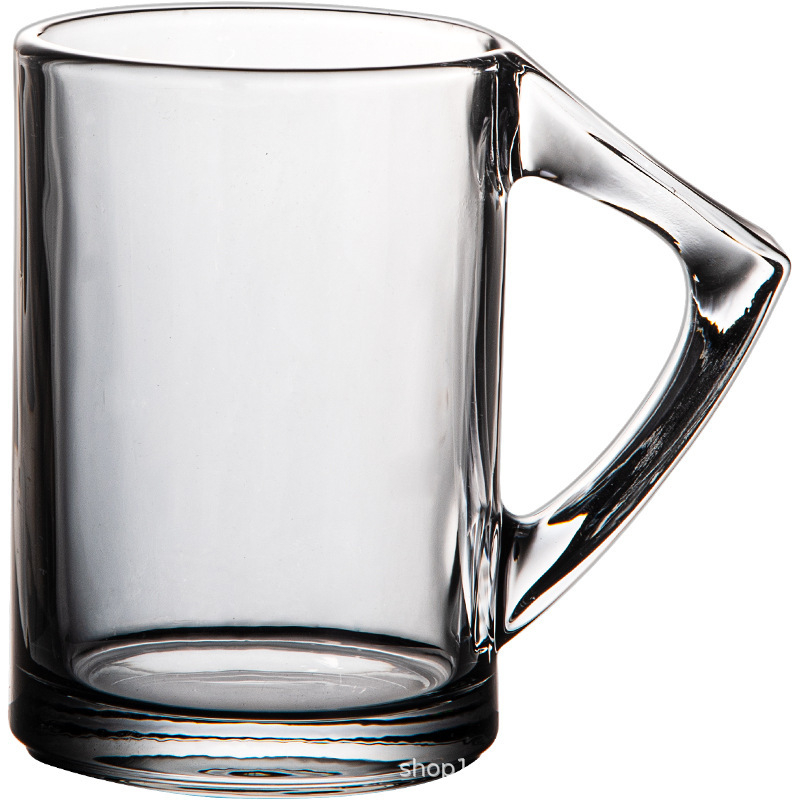 Set de pahare din sticlă, cu capacitate mare, pentru uz casnic în living: rezistent la căldură și la șocuri, design minimalist; include cană pentru apă rece, ceașcă de ceai și pahar de vin.
