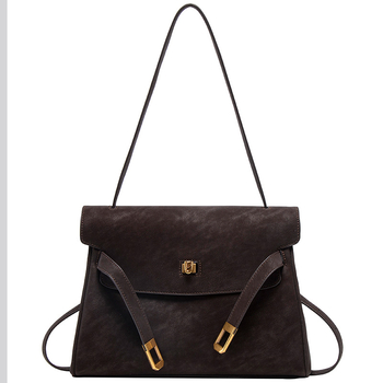 Ženska Kelly torba od nubuk kože, novi model 2025, visokokvalitetna retro svakodnevna tote torba s remenom za ramenu i crossbody remenom