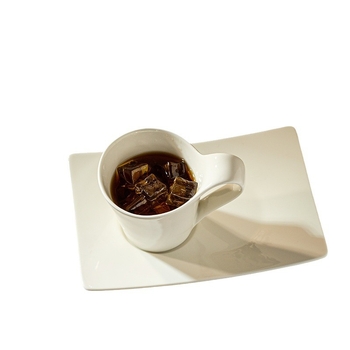 Set ceramic de cești de cafea cu farfurie, stil european modern minimalist, ceașcă espresso