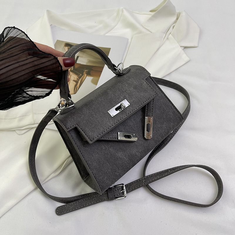 Ženska mala kvadratna torbica za rame, crossbody, teksturirana PU, moderan stil 2024