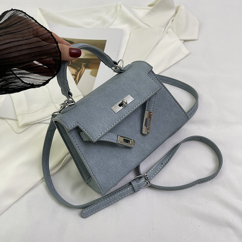 Ženska mala kvadratna torbica za rame, crossbody, teksturirana PU, moderan stil 2024