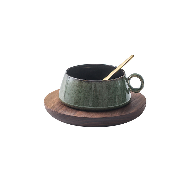 Set de cești de cafea în stil nordic, eleganță europeană, ceramică de înaltă calitate, personalizabile