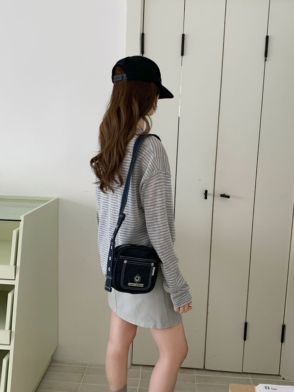 LOFVEYSUMMER Nylon kvadratna crossbody torba, srednje veličine, lagana ženska torba s džepom za telefon i magnetskim zatvaranjem