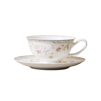 Set de cafea din porțelan osos, în stil european, pentru ceaiul de după-amiază britanic, personalizabil — căni latte din ceramică