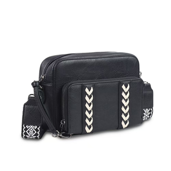 Ženska crossbody torba s motivom krave, na skladištu, s odvojivim remenom, anti-magnetskom zaštitom i zaštitom od krađe, dvostruki novčanik