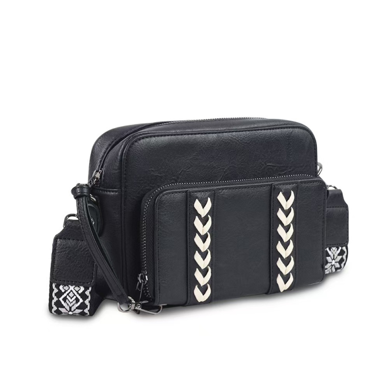 Ženska crossbody torba s motivom krave, na skladištu, s odvojivim remenom, anti-magnetskom zaštitom i zaštitom od krađe, dvostruki novčanik