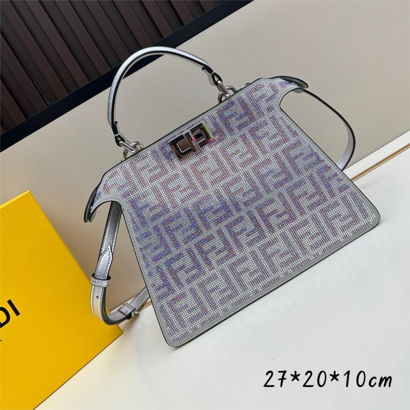 FF ženska Kelly torbica od top-grain kože, gradski stil, mala veličina, preko ramena
