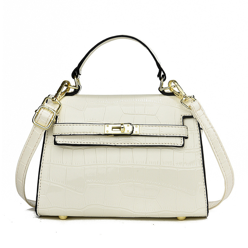 Ženska torbica s uzorkom krokodila, mala kvadratna torbica, ljeto 2025 moda, torba preko ramena ili crossbody, mini torbica u Kelly stilu