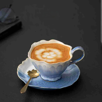 Set de cești ceramice retro pentru cafea – calitate premium, design desăvârșit, pentru birou și casă