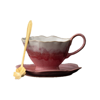 Set de cești ceramice retro pentru cafea – calitate premium, design desăvârșit, pentru birou și casă