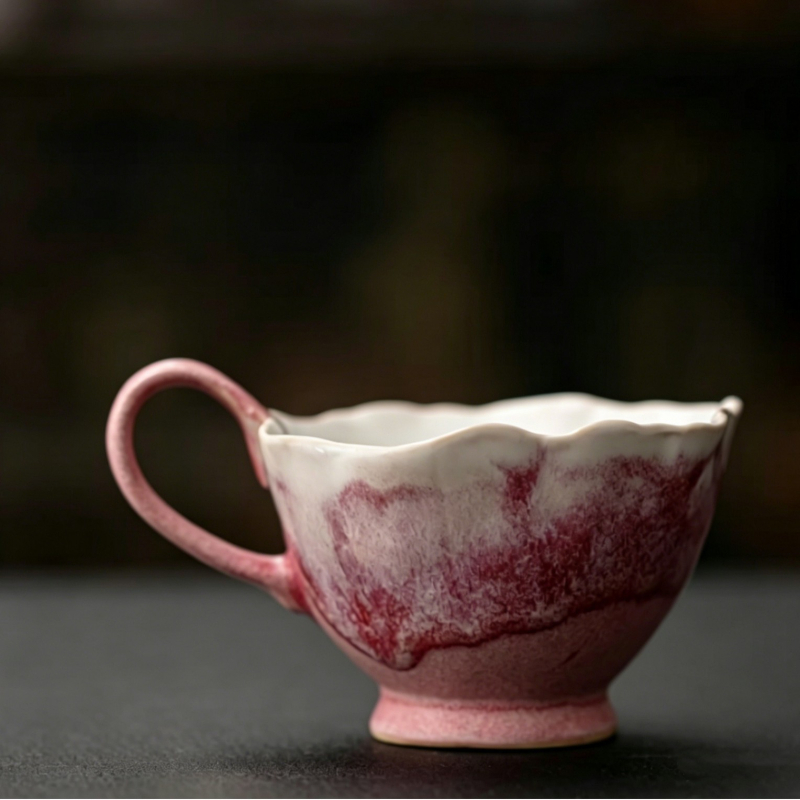 Set de cești ceramice retro pentru cafea – calitate premium, design desăvârșit, pentru birou și casă
