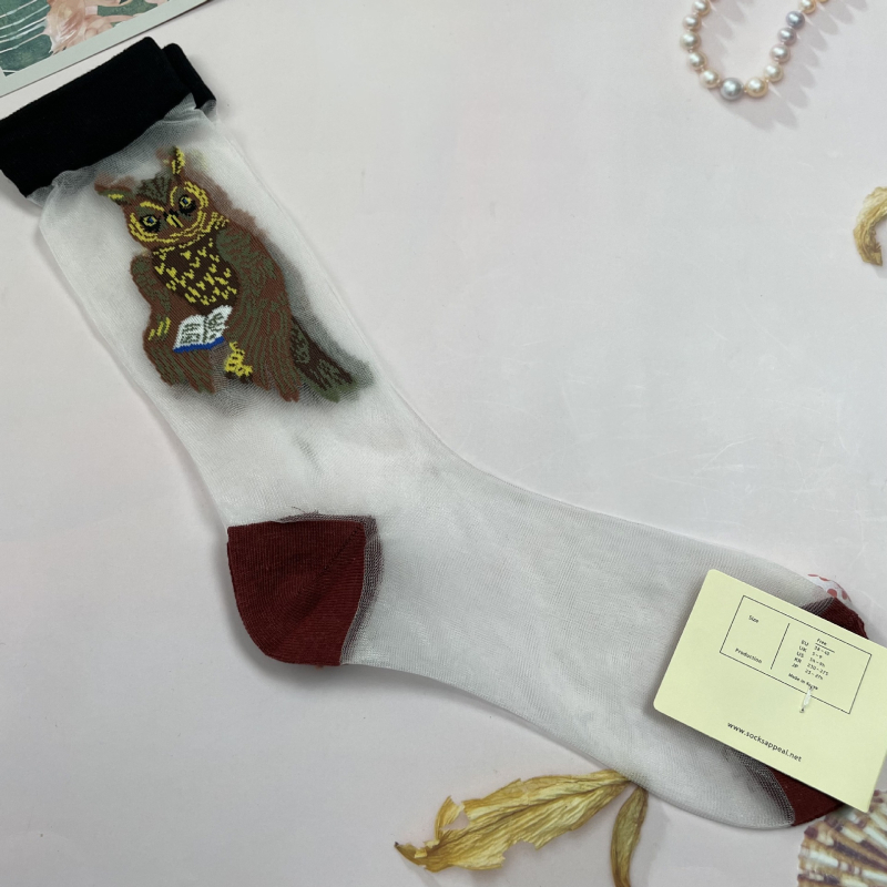Корейски чорапи Socks Appeal: горска приказка, ретро карикатура, AB версия, асиметрични, стъклени нишки, анти-закачане, дамски чорапи