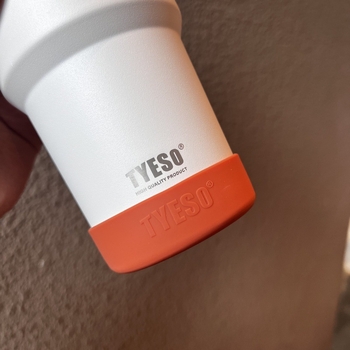 Tyeso cană termică cu husă din silicon și bază din oțel inoxidabil, stil sport, 30/40 oz, suport din silicon antiderapant