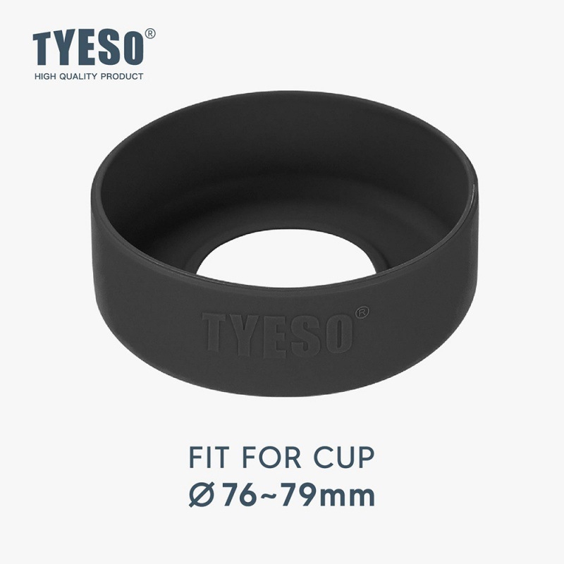 Tyeso cană termică cu husă din silicon și bază din oțel inoxidabil, stil sport, 30/40 oz, suport din silicon antiderapant