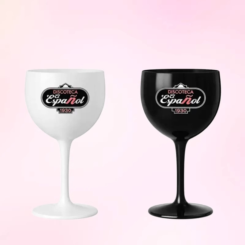 Pahare de vin roșu, pahare albe din acrilic pentru lichior, pahare de vin din plastic, pahare cu picior din acrilic, la comandă
