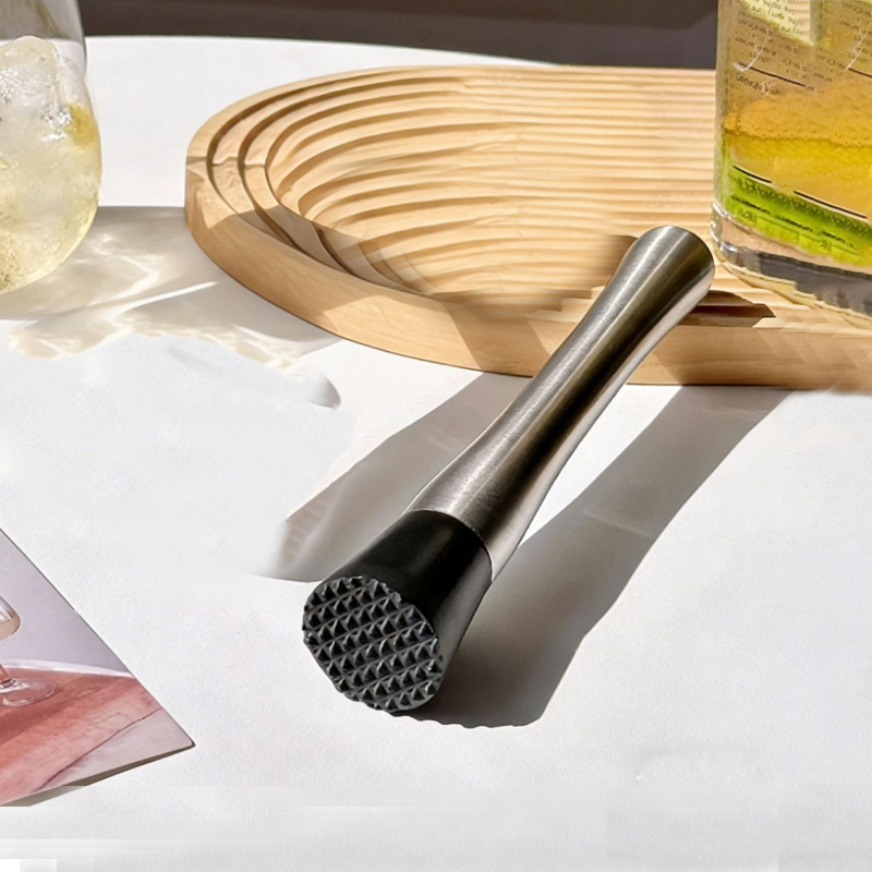 Set de shaker pentru cocktail din oțel inoxidabil cu bază acrilică și accesorii pentru whiskey
