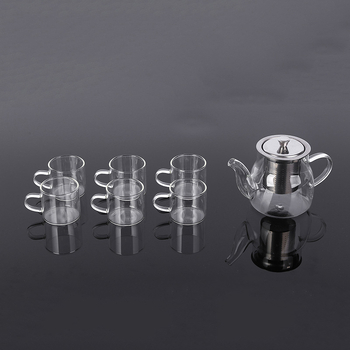 Set de ceai în cutie cadou din sticlă borosilicat – rezistent la căldură, design modern