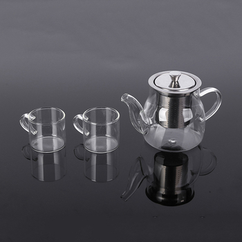 Set de ceai în cutie cadou din sticlă borosilicat – rezistent la căldură, design modern