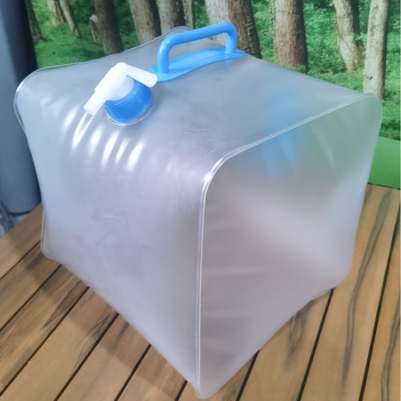 Φορητό 15L PVC δοχείο νερού αυτοκινήτου με βρύση, αναδιπλούμενο