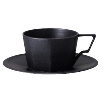 Ceașcă ceramică geometrică pentru cafea - latte și cappuccino, design modern minimalist