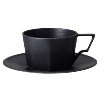 Ceașcă ceramică geometrică pentru cafea - latte și cappuccino, design modern minimalist
