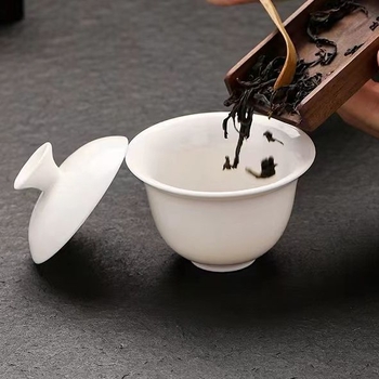 Set de ceai din porțelan cu capac pentru călătorii, ceramică minimalistă, în cutie cadou
