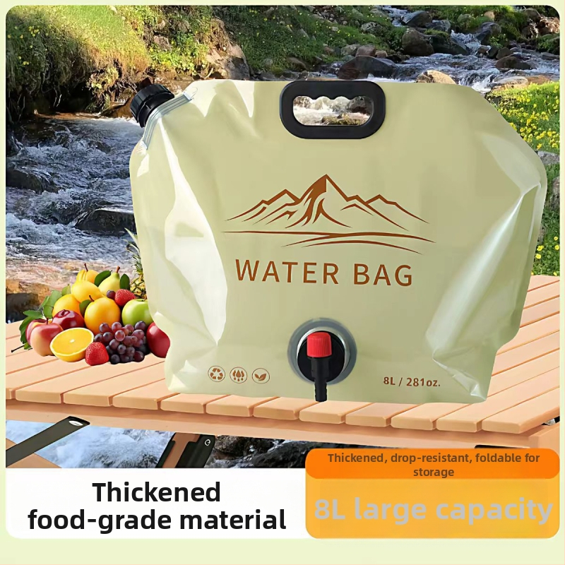 Skladacia vonkajšia vodná taška na skladovanie vody – prenosný zásobník na pitie pre turistiku, táborenie, s veľkou kapacitou