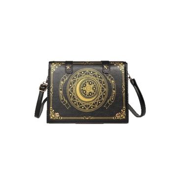 Ženska crossbody torbica Star Moon Magic Book s preklopnim poklopcem, srednja veličina, PU koža, dnevna elegancija