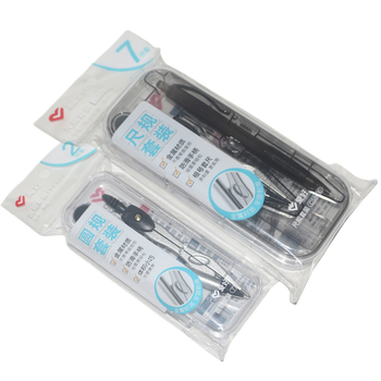 Love CS8030/77107 Set compas pentru elevi, instrumente de desen din metal, 7 piese