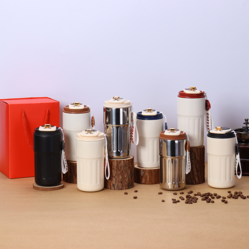 Ceașcă termos din oțel inoxidabil 316, recipient portabil cu afișaj inteligent al temperaturii, ceașcă de cafea, design minimalist, cadou elegant