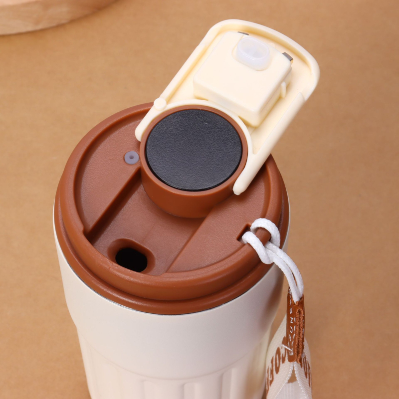 Ceașcă termos din oțel inoxidabil 316, recipient portabil cu afișaj inteligent al temperaturii, ceașcă de cafea, design minimalist, cadou elegant
