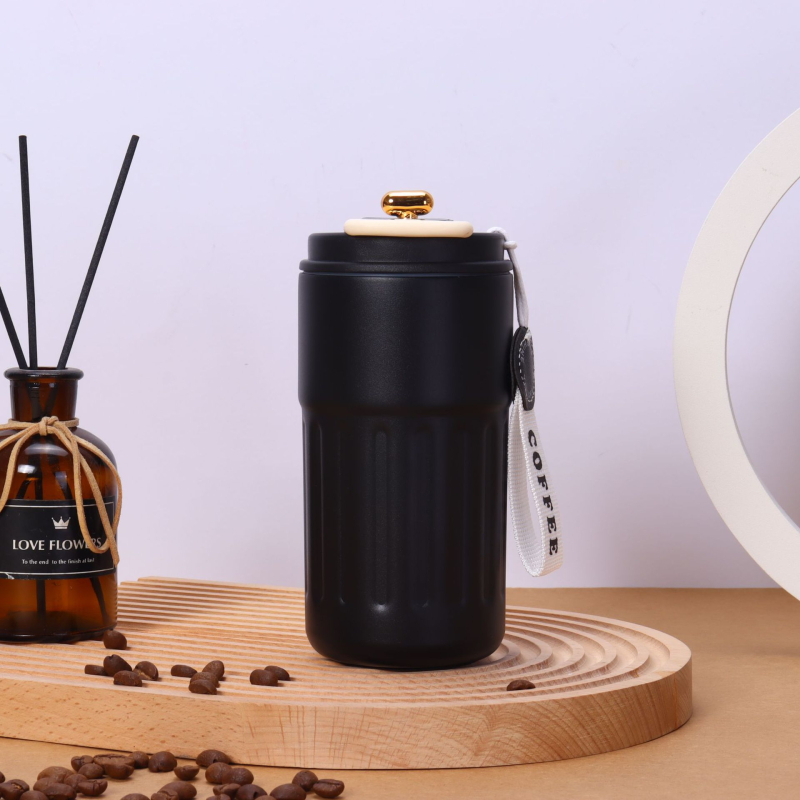 Ceașcă termos din oțel inoxidabil 316, recipient portabil cu afișaj inteligent al temperaturii, ceașcă de cafea, design minimalist, cadou elegant