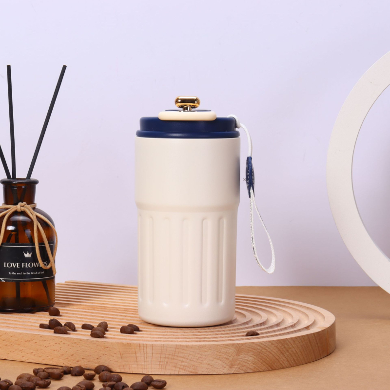 Ceașcă termos din oțel inoxidabil 316, recipient portabil cu afișaj inteligent al temperaturii, ceașcă de cafea, design minimalist, cadou elegant