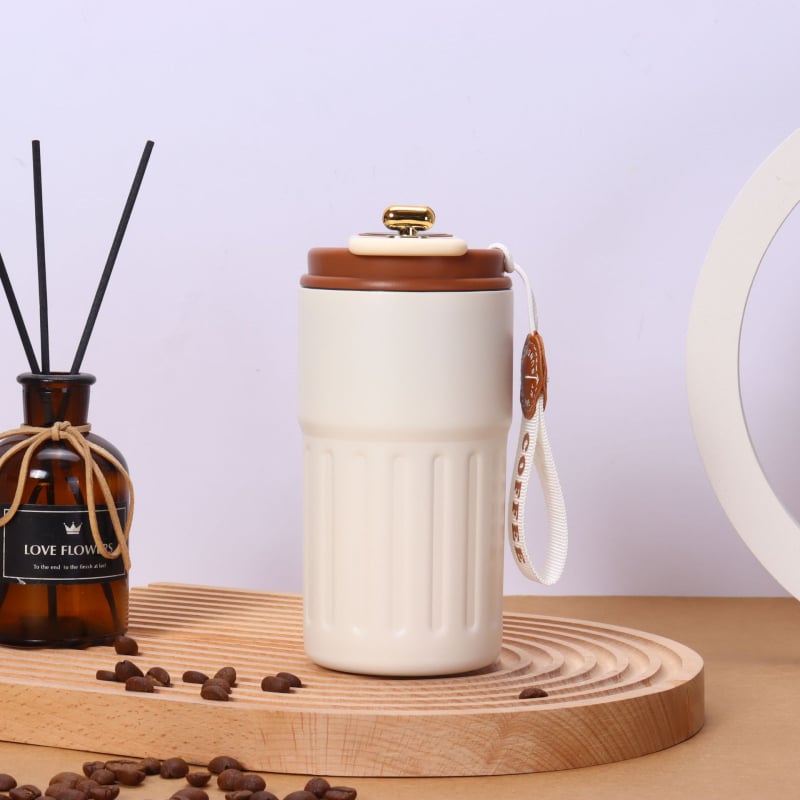 Ceașcă termos din oțel inoxidabil 316, recipient portabil cu afișaj inteligent al temperaturii, ceașcă de cafea, design minimalist, cadou elegant