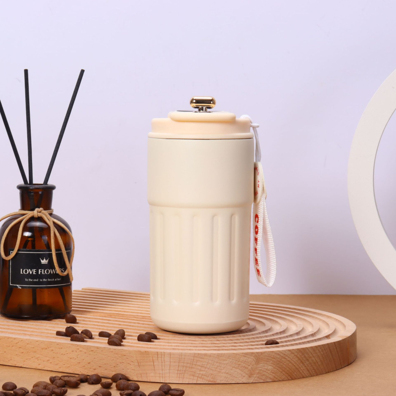 Ceașcă termos din oțel inoxidabil 316, recipient portabil cu afișaj inteligent al temperaturii, ceașcă de cafea, design minimalist, cadou elegant