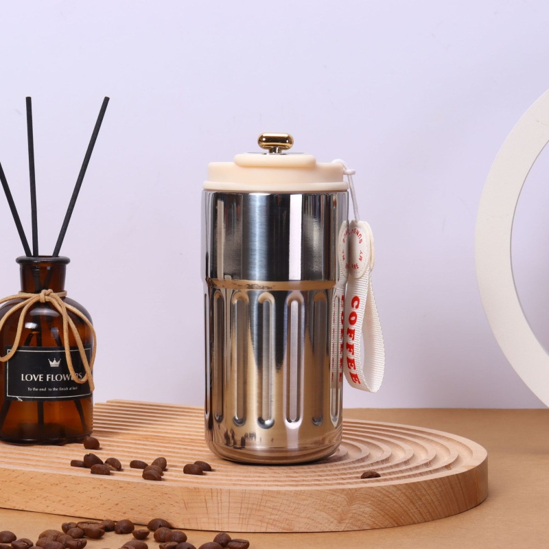 Ceașcă termos din oțel inoxidabil 316, recipient portabil cu afișaj inteligent al temperaturii, ceașcă de cafea, design minimalist, cadou elegant