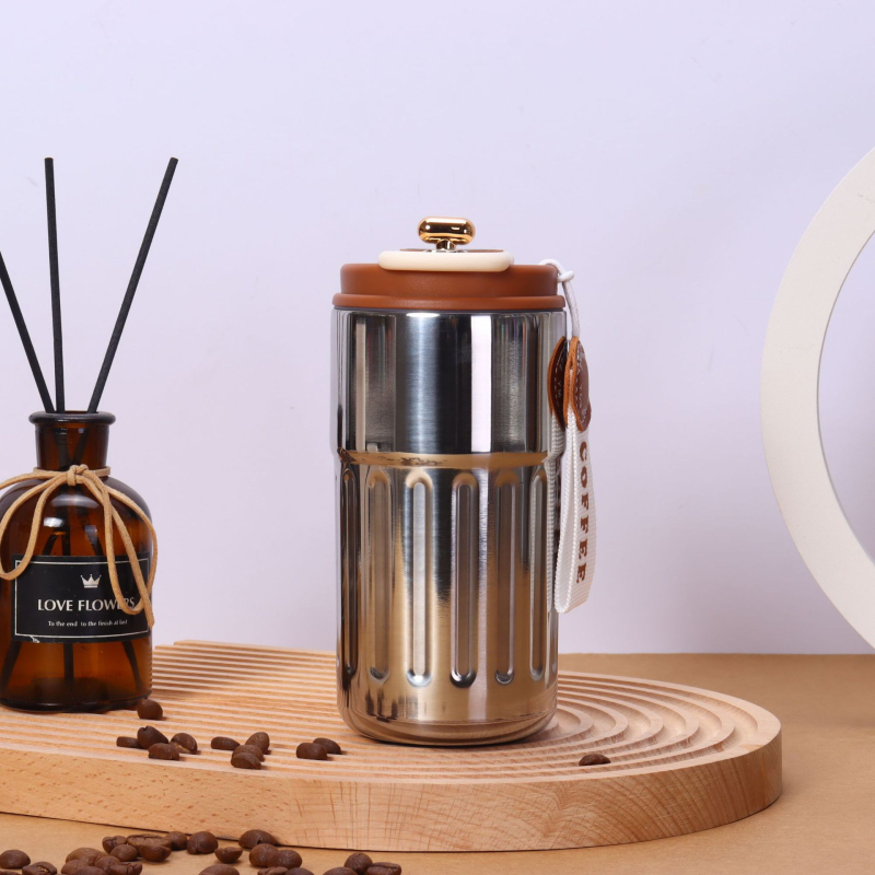 Ceașcă termos din oțel inoxidabil 316, recipient portabil cu afișaj inteligent al temperaturii, ceașcă de cafea, design minimalist, cadou elegant