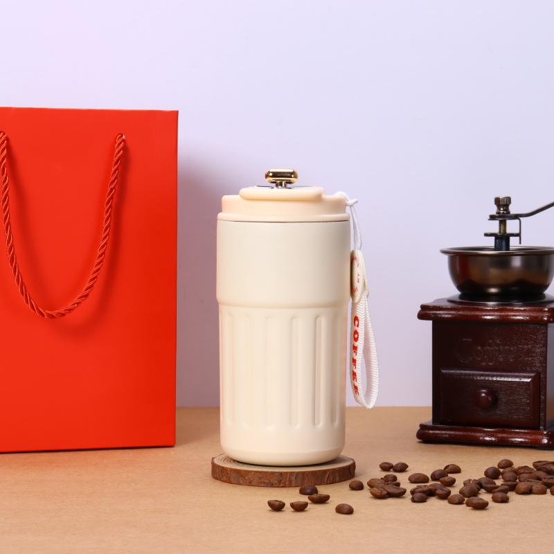 Ceașcă termos din oțel inoxidabil 316, recipient portabil cu afișaj inteligent al temperaturii, ceașcă de cafea, design minimalist, cadou elegant