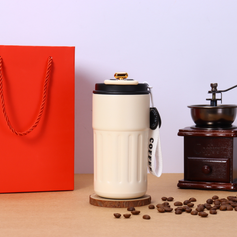Ceașcă termos din oțel inoxidabil 316, recipient portabil cu afișaj inteligent al temperaturii, ceașcă de cafea, design minimalist, cadou elegant