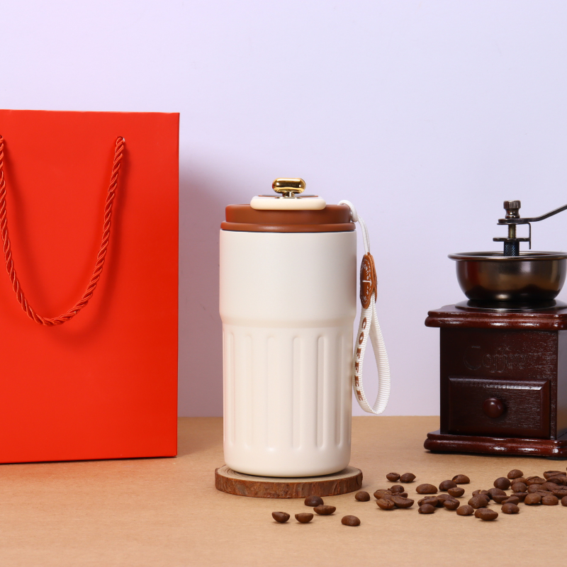 Ceașcă termos din oțel inoxidabil 316, recipient portabil cu afișaj inteligent al temperaturii, ceașcă de cafea, design minimalist, cadou elegant