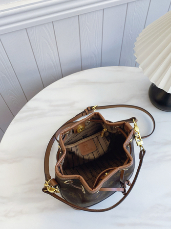 Ženska torba s dojmom luksuza, vintage print bucket torba s vezicom, za nošenje na rame ili crossbody