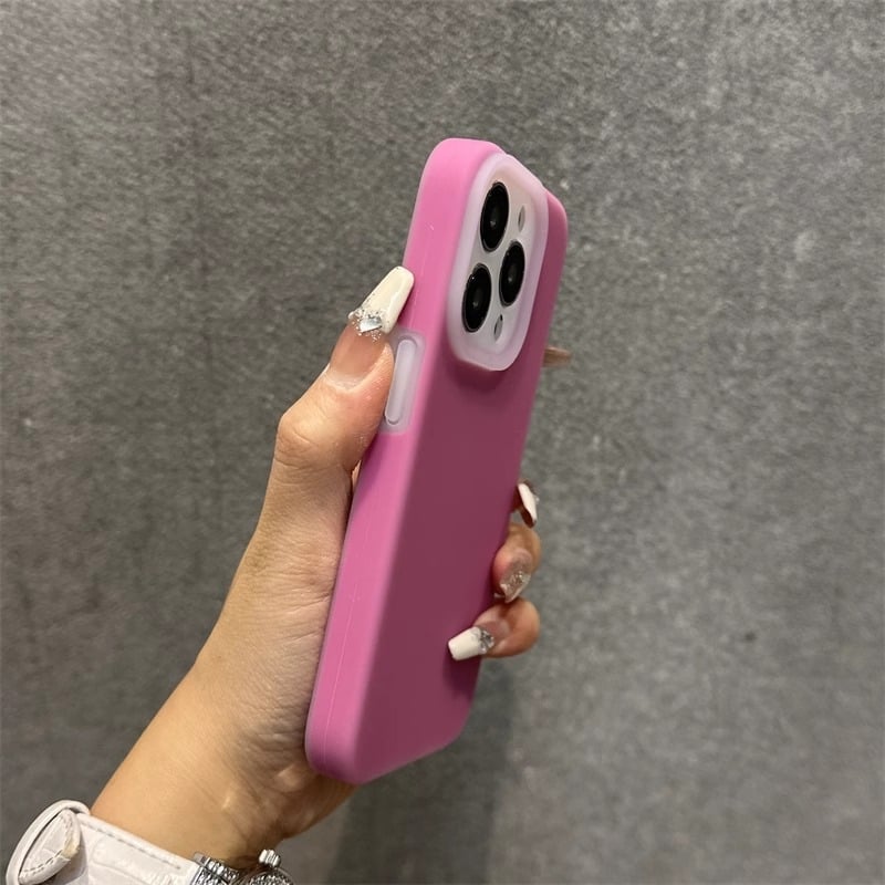 Carcasă din silicon lichid pentru iPhone, culoare jelly de vară, protecție completă, antișoc, unisex