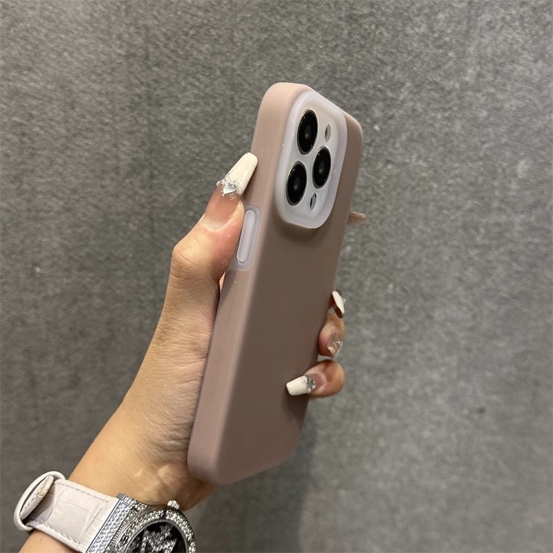 Carcasă din silicon lichid pentru iPhone, culoare jelly de vară, protecție completă, antișoc, unisex